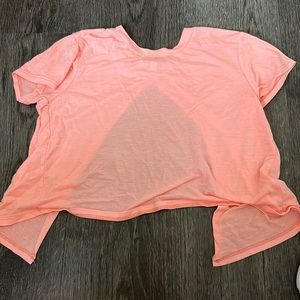 open back crop shirt